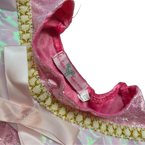 BIBEI BEINIRI girls pink princess dress up cosplay dress size 130 (6/7) NWOT - Picture 5 of 7